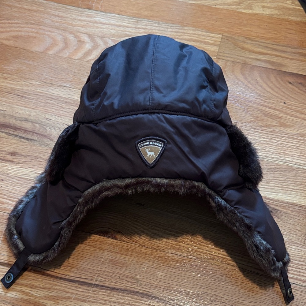 😀3 for $20😀Eddie Bauer l/xl  Winter Hat with Faux Fur Trim